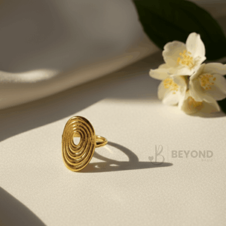 Spiral Gold Statement Ring