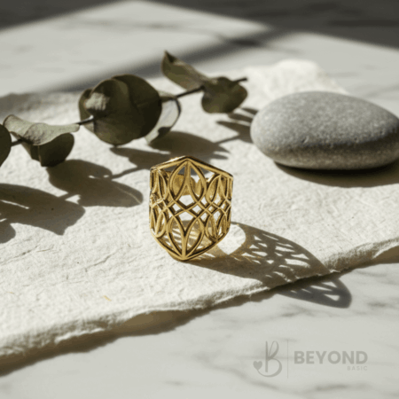 Cutwork Gold Ring